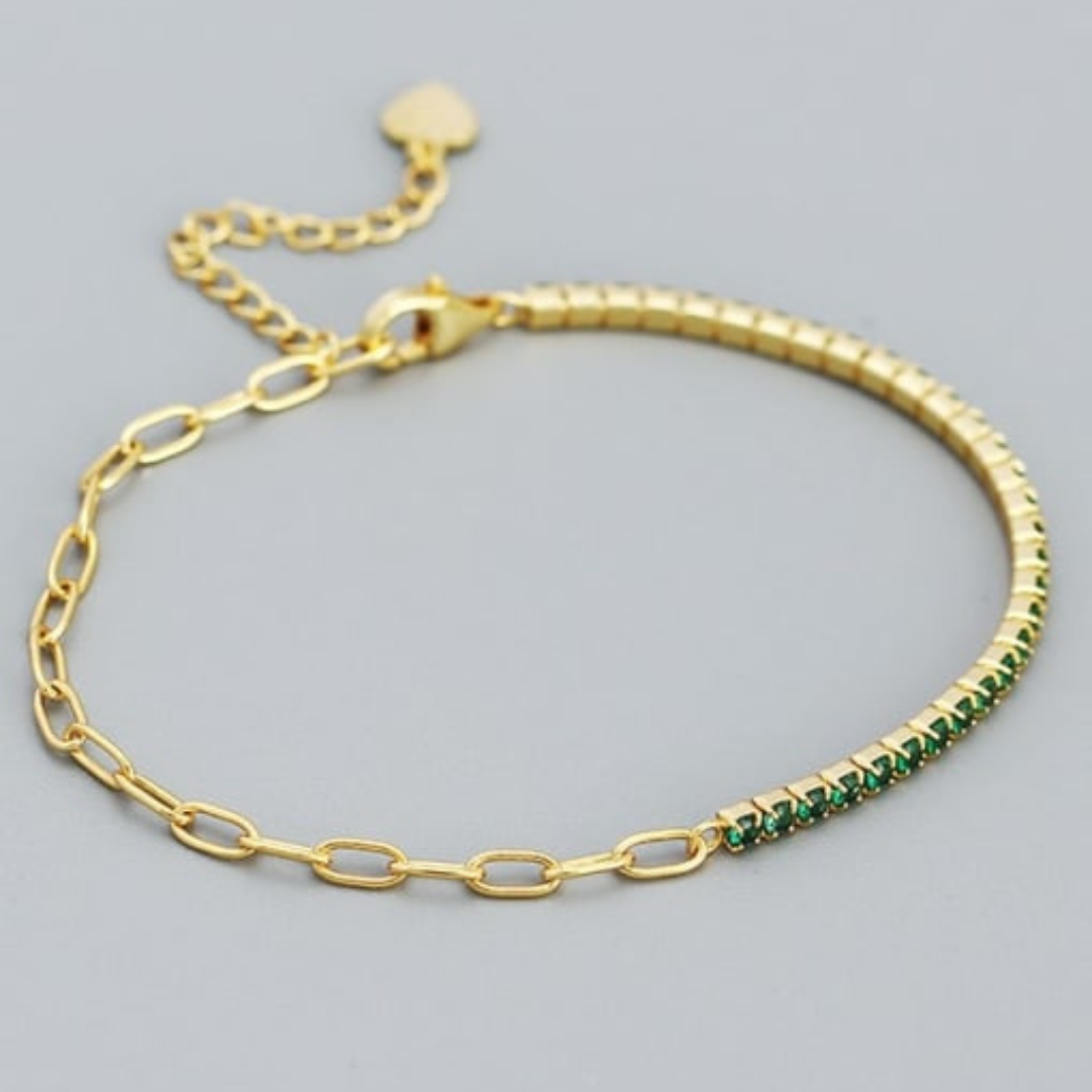 Nisha Half Tennis Bracelet