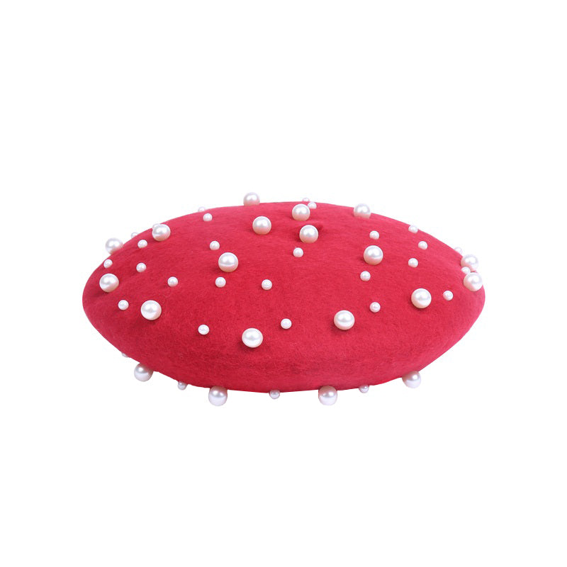 Beret with Pearls
