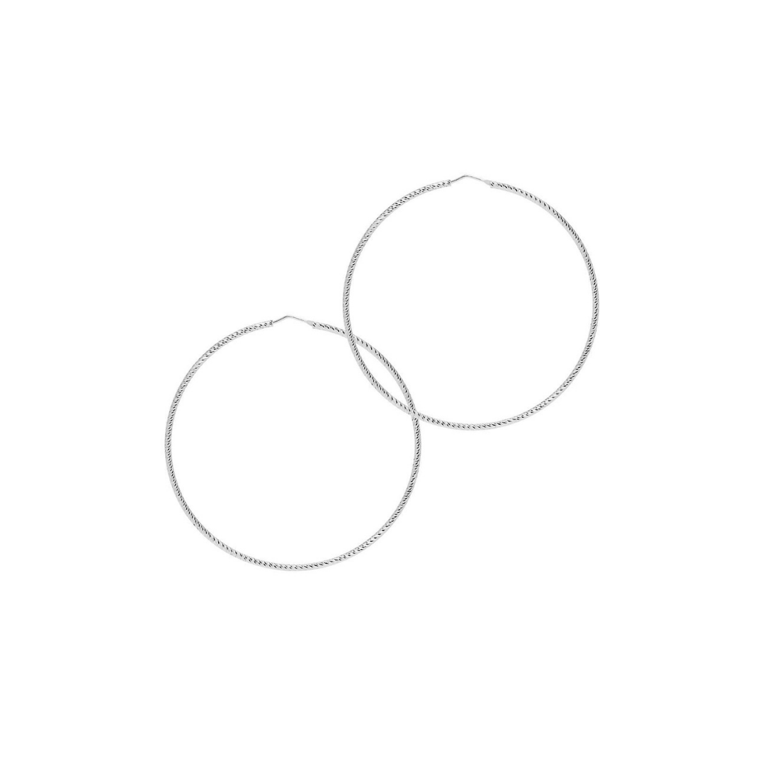 Silver hoops