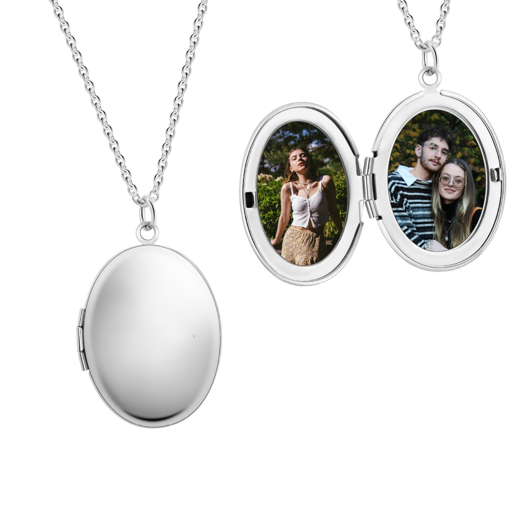 Oval Locket Necklace